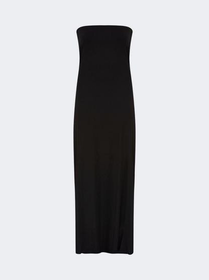 Oil&amp;Gaz Stylish Women Lifestyle Strapless Dress Black