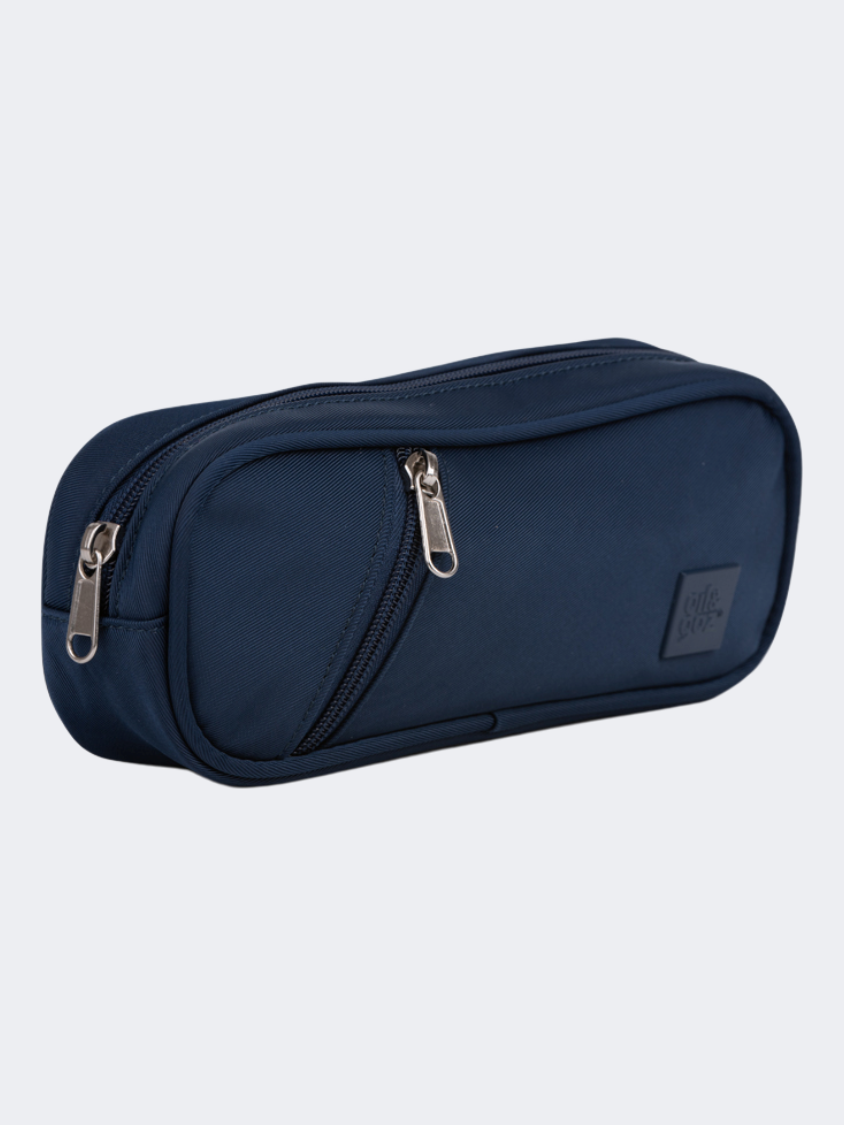 Oil &amp; Gaz Duo Zip Unisex Lifestyle Pencil Case Navy