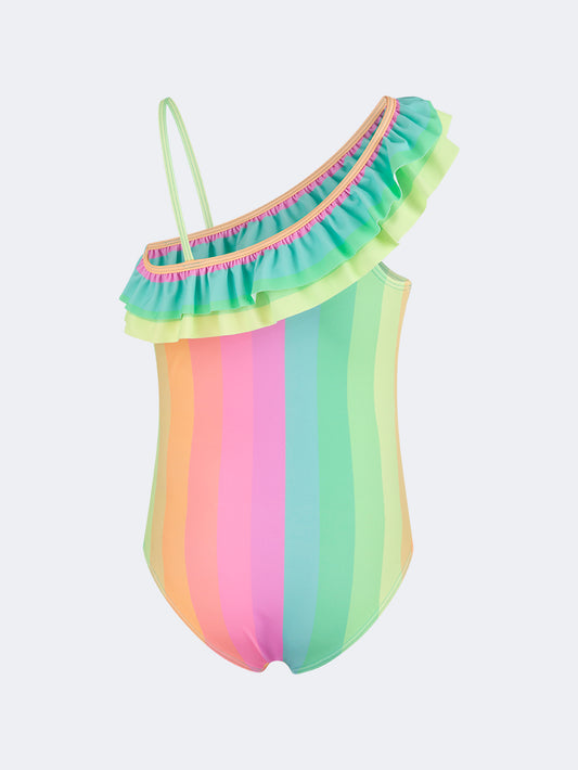 Oil & Gaz Colorful Kids-Girls Beach Monokini Multi Color
