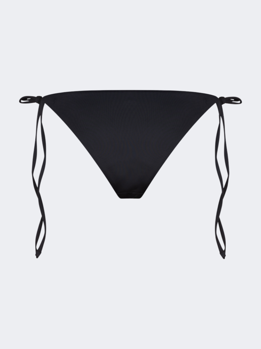 Oil And Gaz Shimmering Women Beach Tie Side Bottom Black