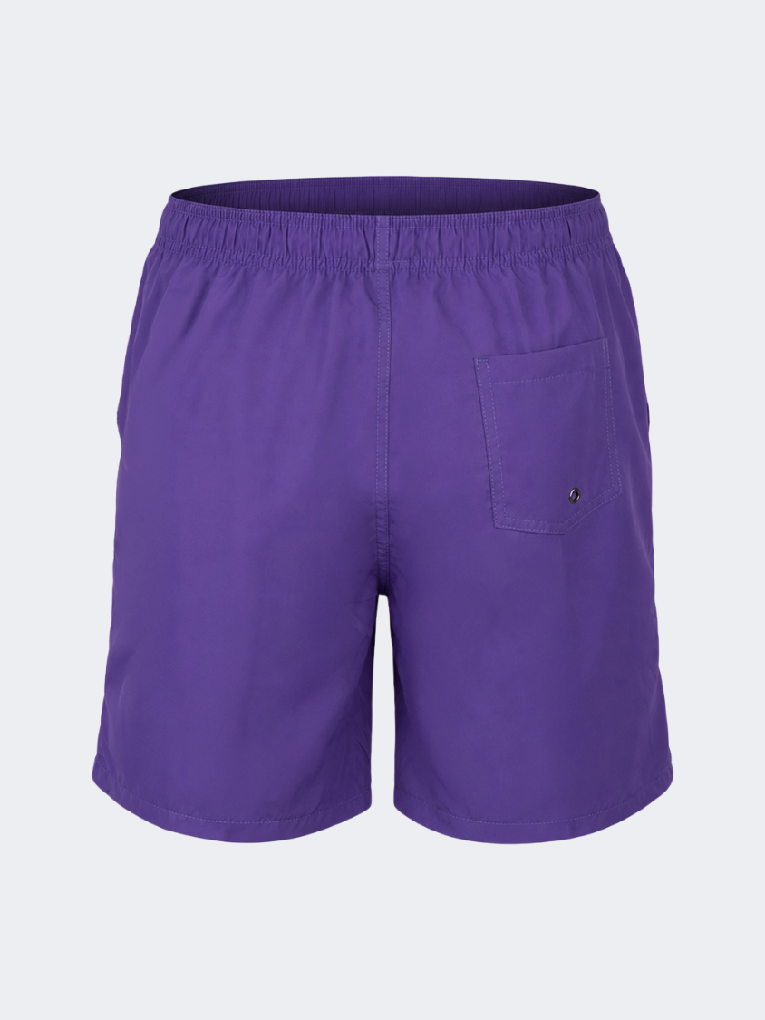 Oil &amp; Gaz Breathable Men Beach Solid Swim Short Purple