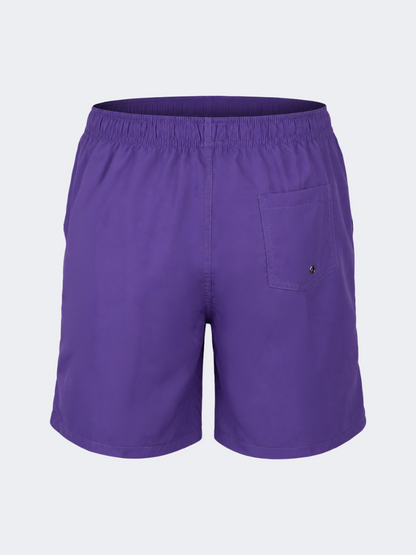 Oil &amp; Gaz Breathable Men Beach Solid Swim Short Purple