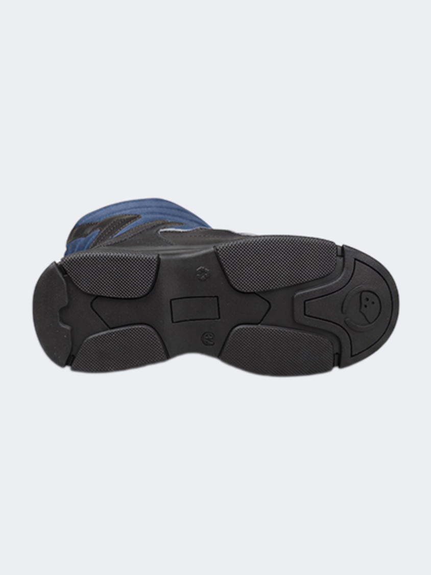 Oil &amp; Gaz After Ski Kids Skiing Boots Front Zip Navy
