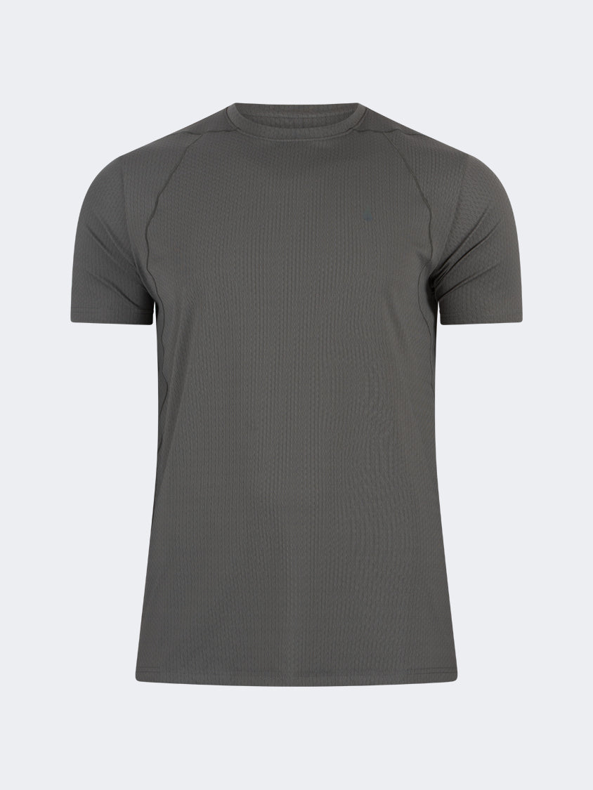 Oil And Gaz Comfortable Men Sportwear T-Shirt R-Neck Olive