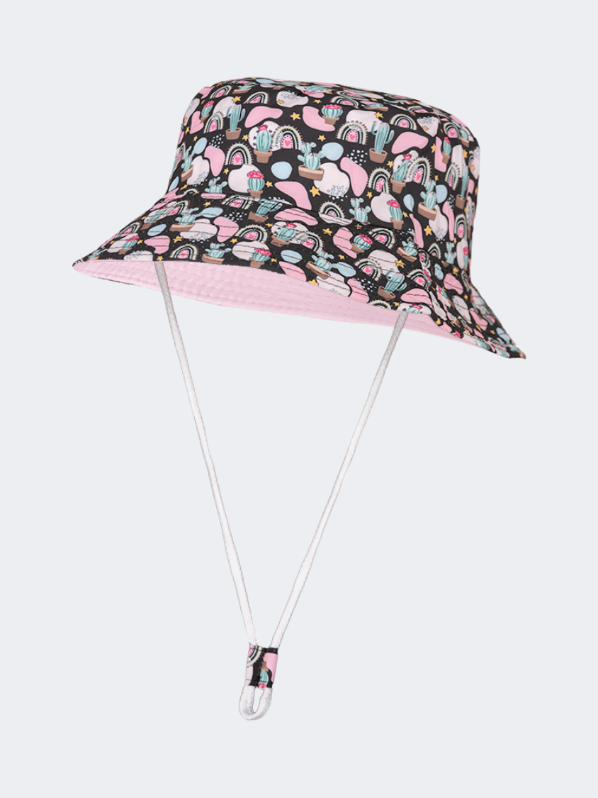 Oil And Gaz Cute Kids Beach Buchet Hat Pink
