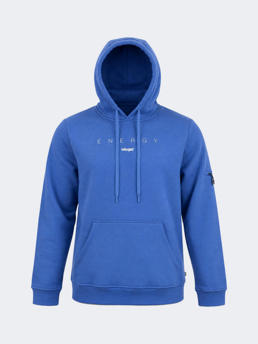 Oil And Gaz Brushed Unisex Lifestyle Printed Hoodie Blue