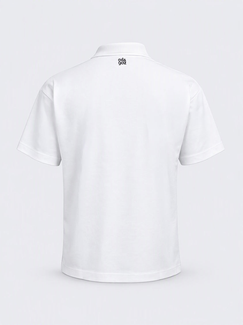 Oil &amp; Gaz Effortless Men Lifestyle Polo White