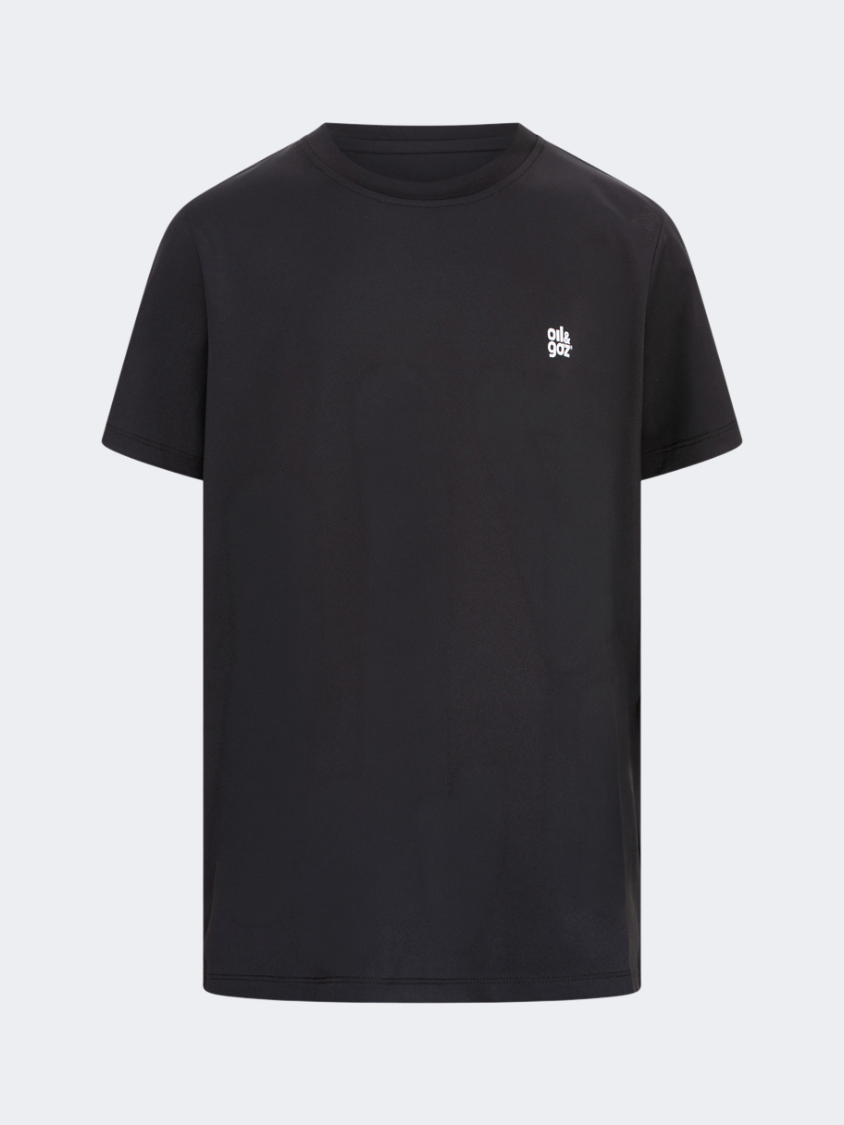 Oil&amp;Gaz Breathable Kids-Girls Lifestyle T-Shirt Black