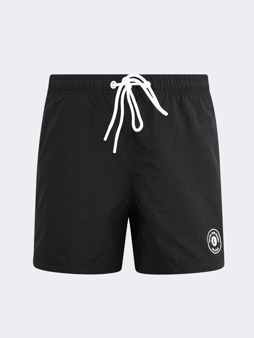 Oil And Gaz Confortable Men Beach Swim Short Black