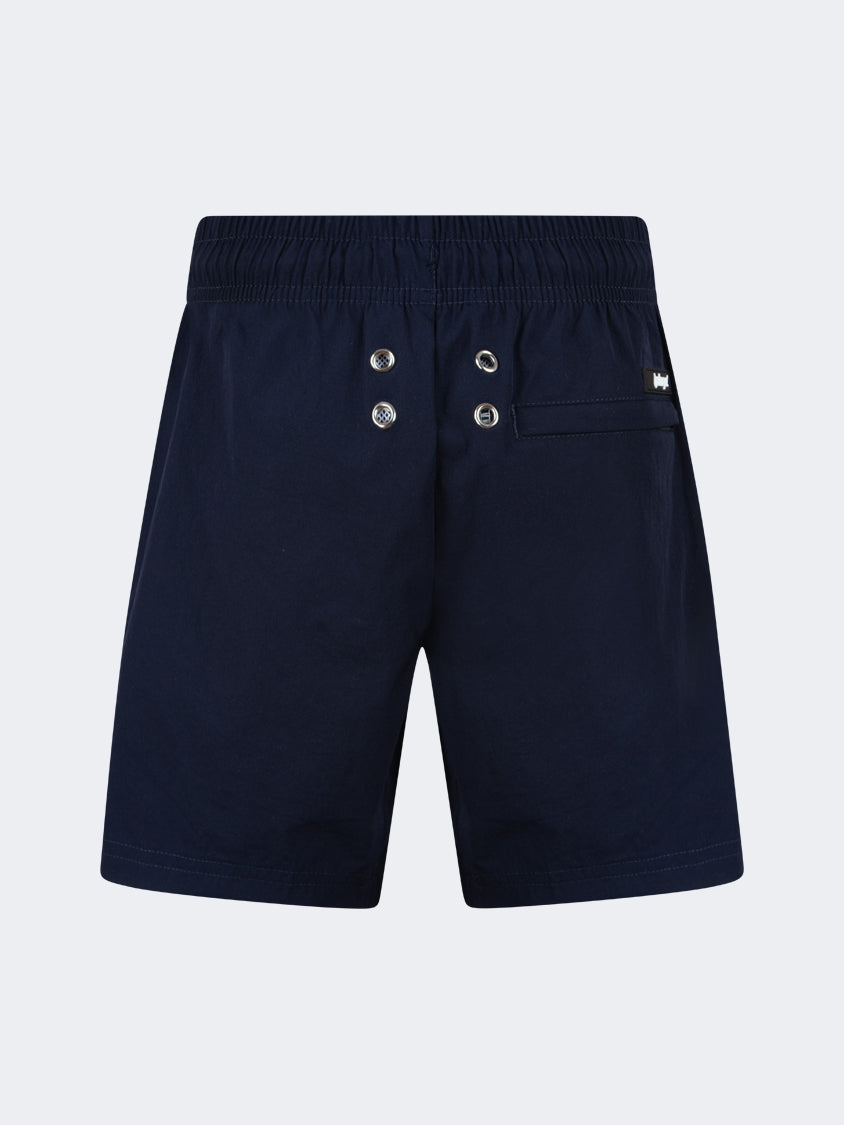 Oil And Gaz Breathable Kids Boys Beach  Swim Short Navy