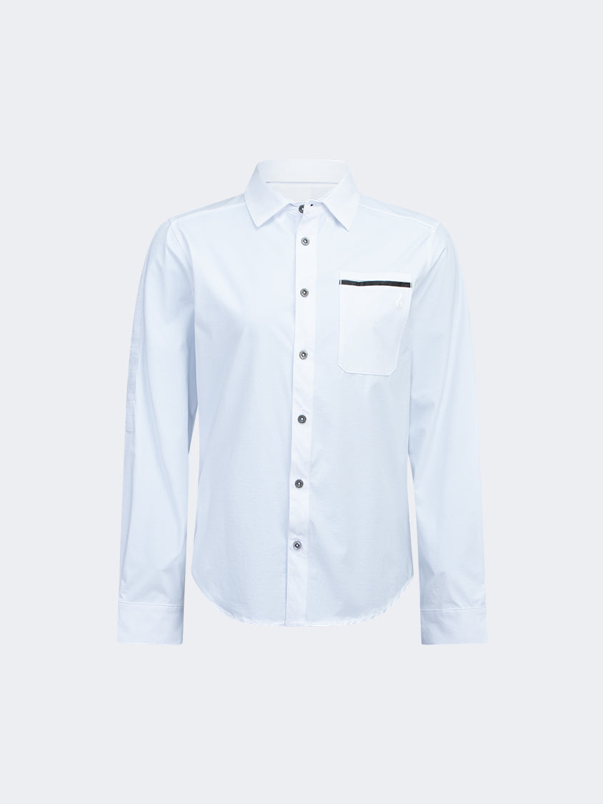 Oil And Gaz Convertible Unisex Hiking Shirt White