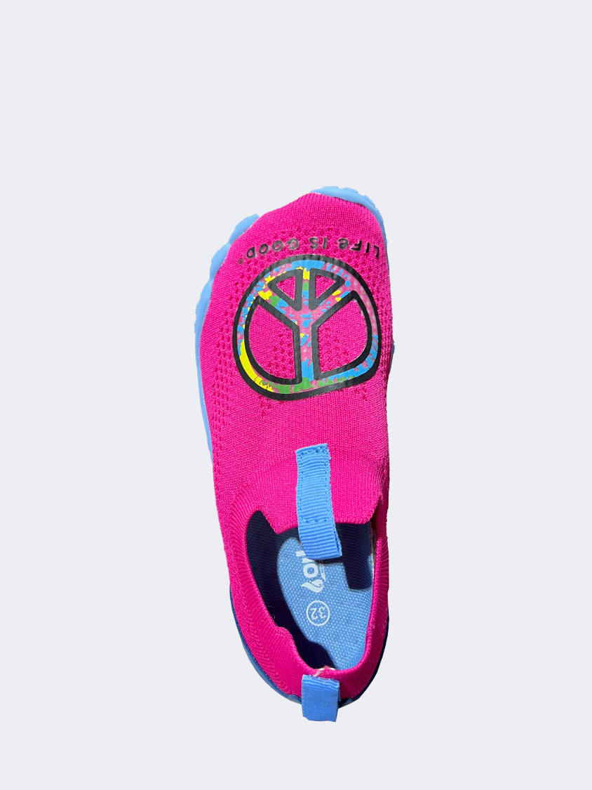 Oil And Gaz Slip On Kids-Girls Beach Aqua Shoes Fuschia