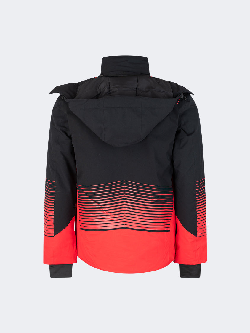 Oil And Gaz Comfortable Men Skiing Jacket Black/Red