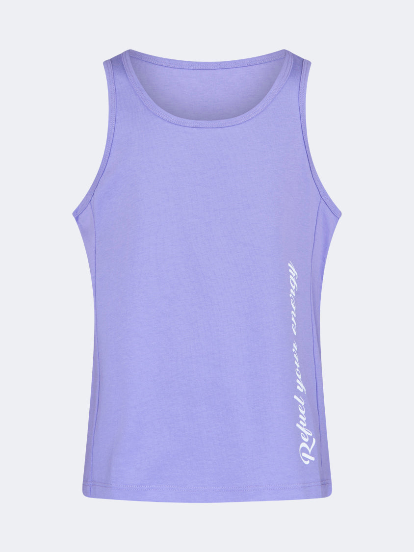 Oil And Gaz Classic Kids-Girls Lifestyle Tank Top Purple