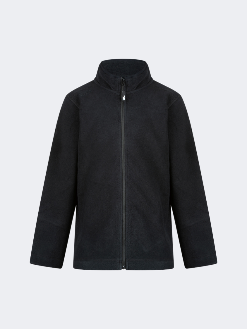 Oil&amp;Gaz Soft Kids-Boys Skiing Full Zip Fleece Black