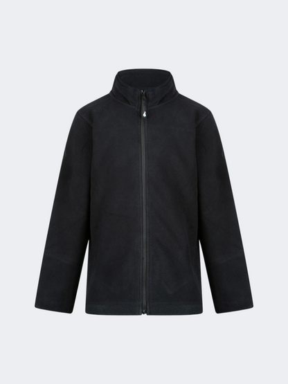 Oil&amp;Gaz Soft Kids-Boys Skiing Full Zip Fleece Black