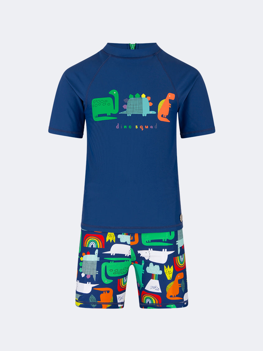 Oil And Gaz Colorful Kids-Boys Beach Set Navy