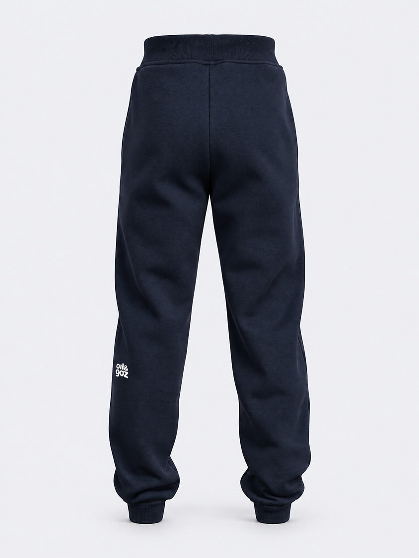 Oil &amp; Gaz Cuffed Kids Lifestyle Jogger  Navy