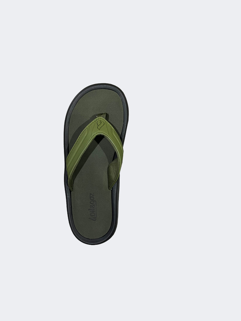 Oil And Gaz Flipflop Plain Men Lifestyle Slippers Olive