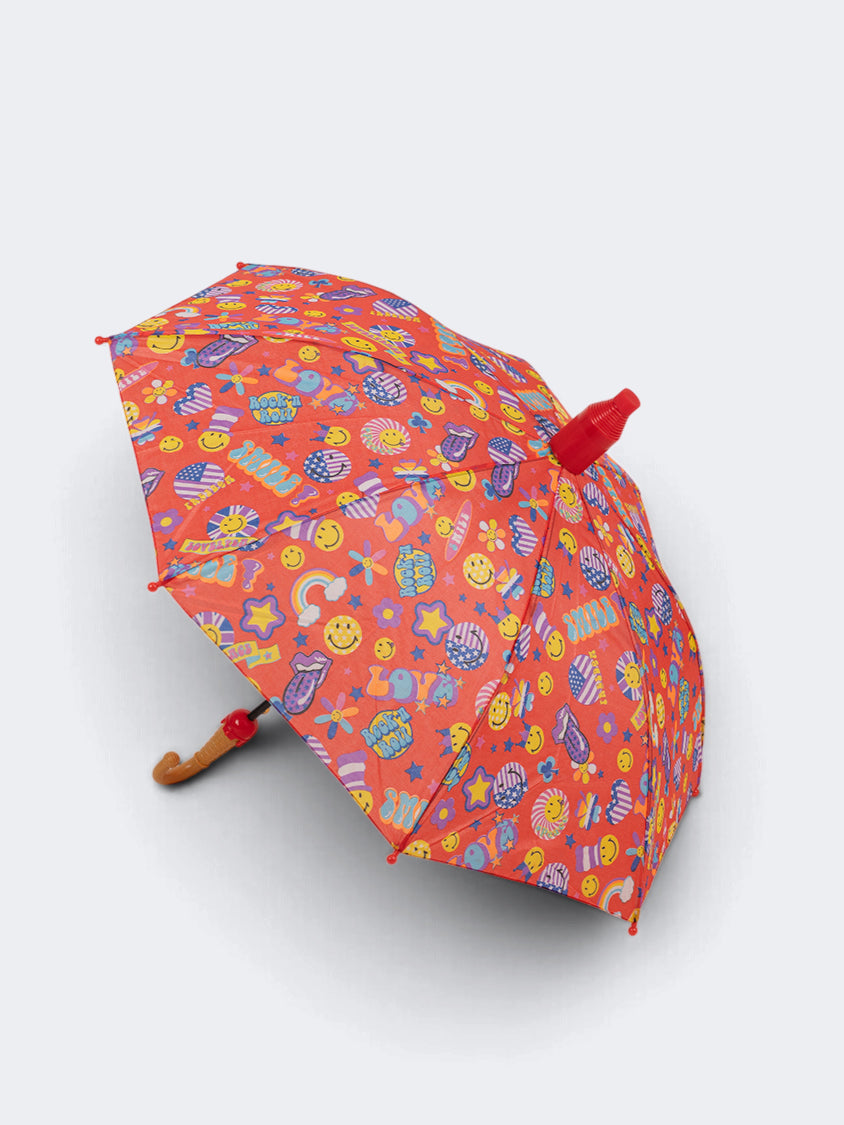 Oil&amp;Gaz Printed Unisex Lifestyle Stick Umbrella Red