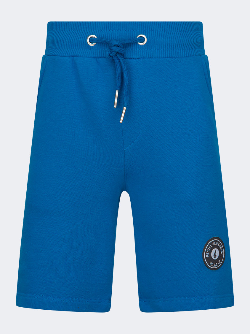 Oil And Gaz Regular Fit Kids-Boys Lifestyle Short Blue