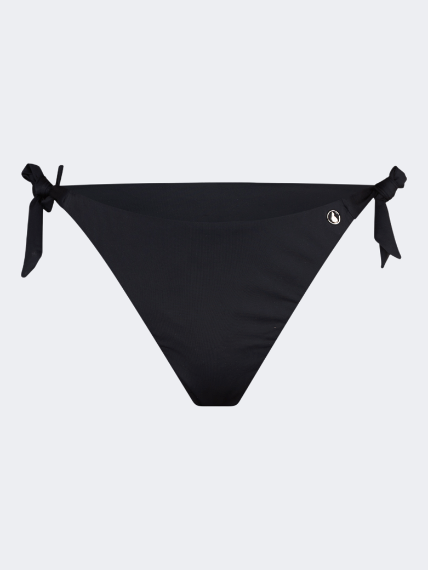 Oil And Gaz Comfortable Women Beach Tie Side Bottom Black