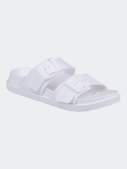 Oil & Gaz Comfortable Kids Lifestyle Slide White