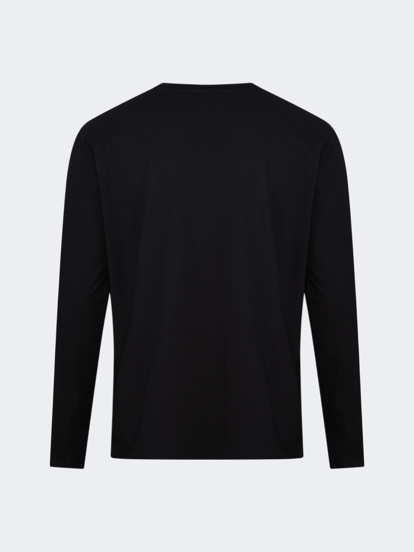 Oil And Gaz Big Size Men Lifestyle Long Sleeve Black