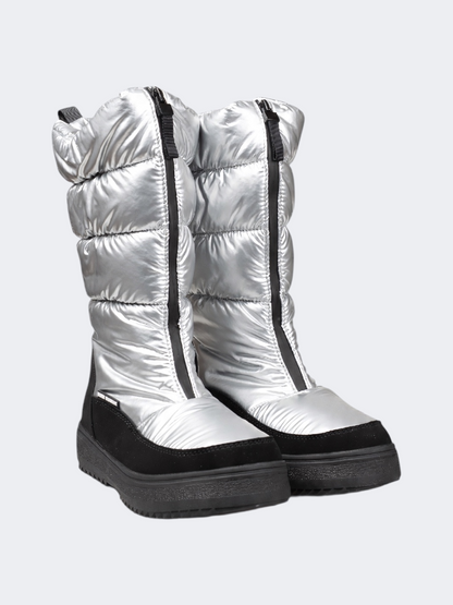Oil &amp; Gaz After Ski Women Skiing Boots Silver