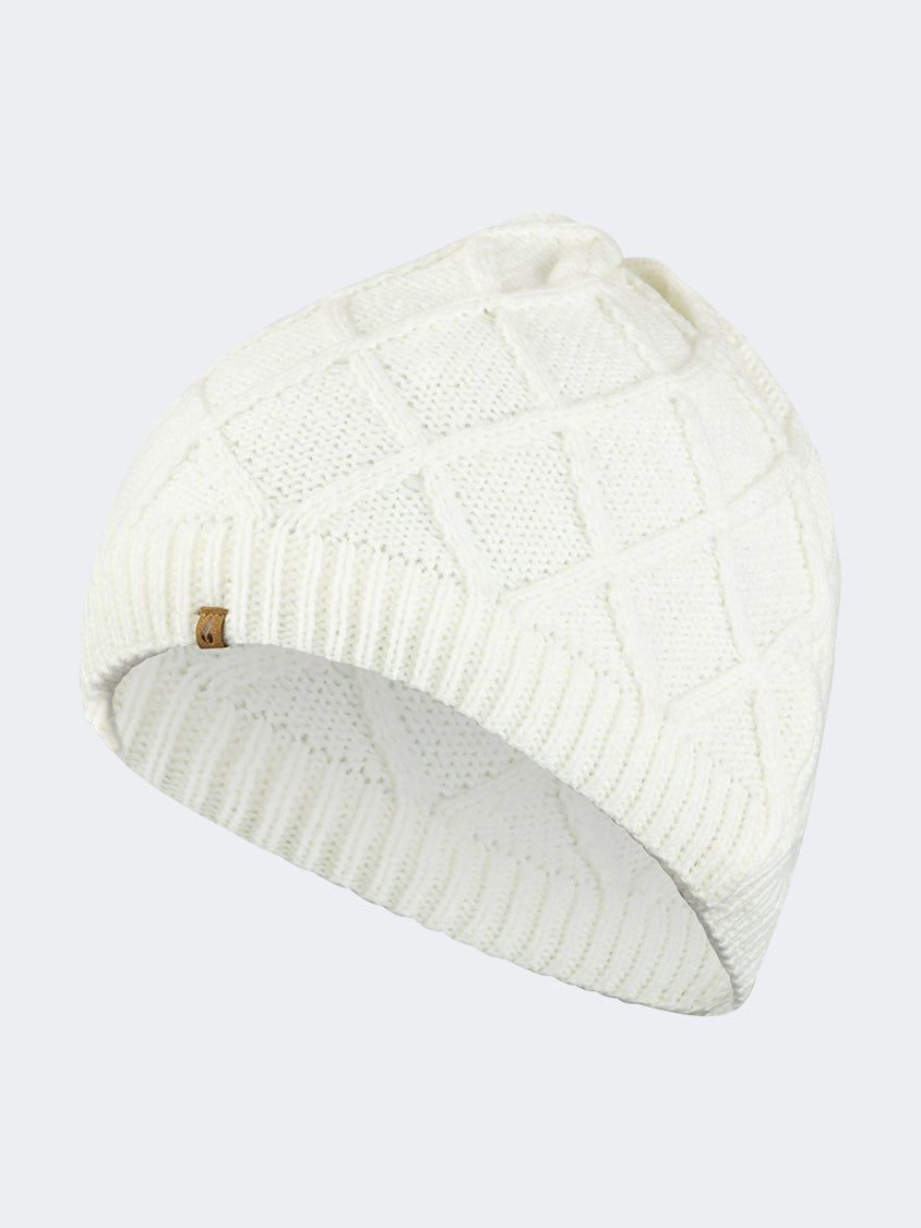 Oil And Gaz Cozy Unisex Lifestyle Jacquard Beanie White