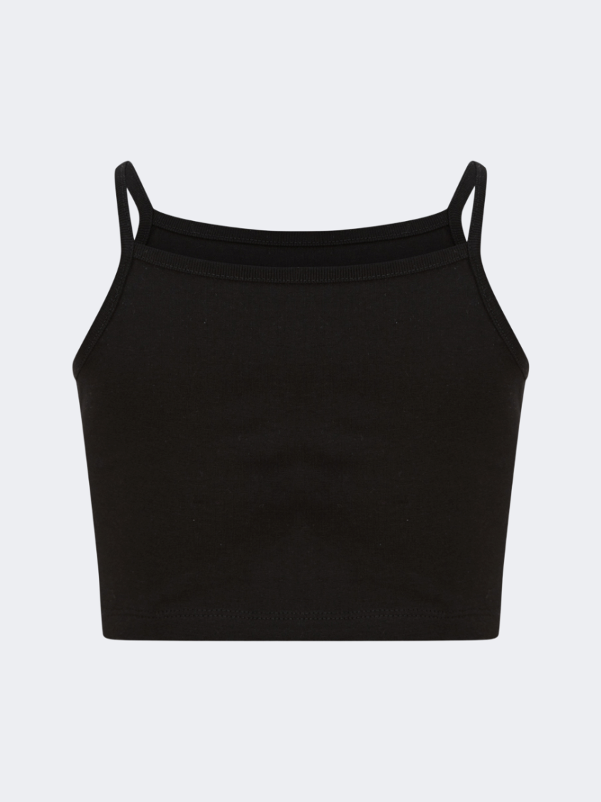 Oil&amp;Gaz Stylish Kids-Girls Lifestyle Layered Crop Top Black/White