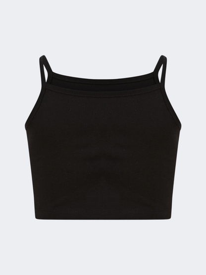 Oil&amp;Gaz Stylish Kids-Girls Lifestyle Layered Crop Top Black/White