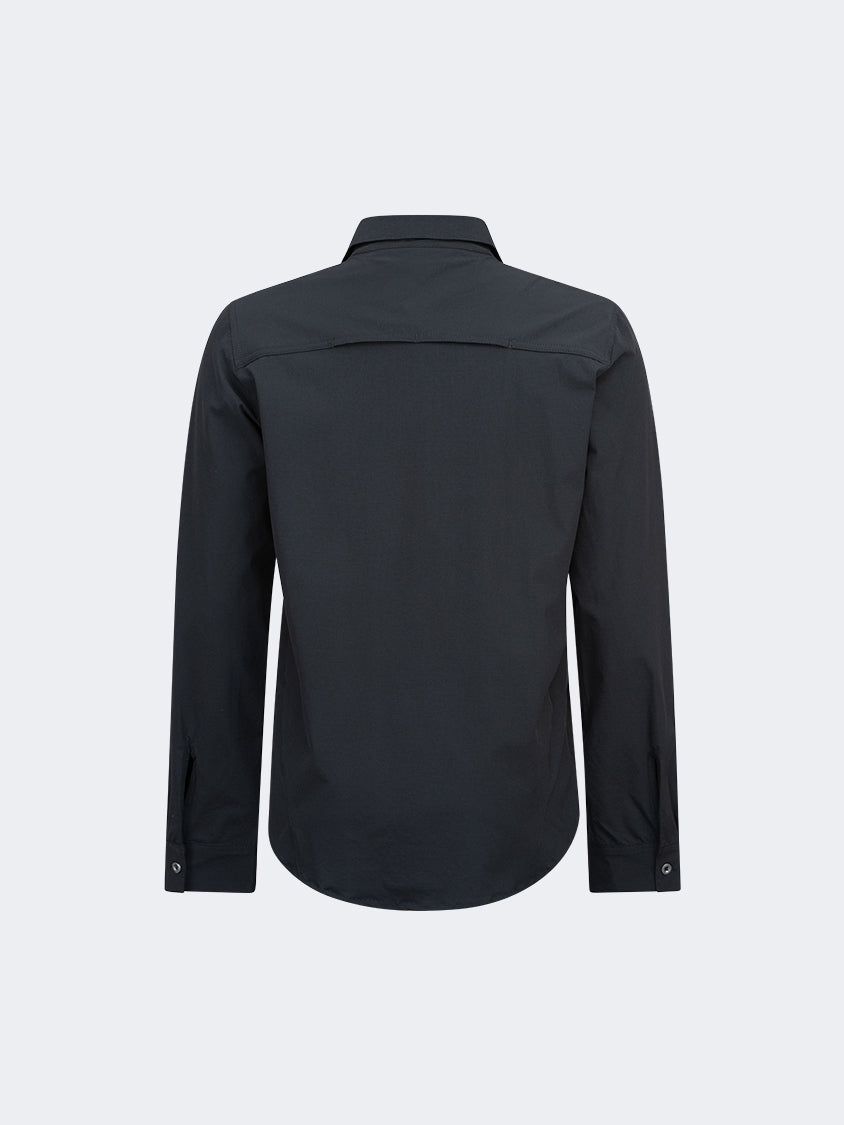 Oil And Gaz Convertible Unisex Hiking Shirt Black