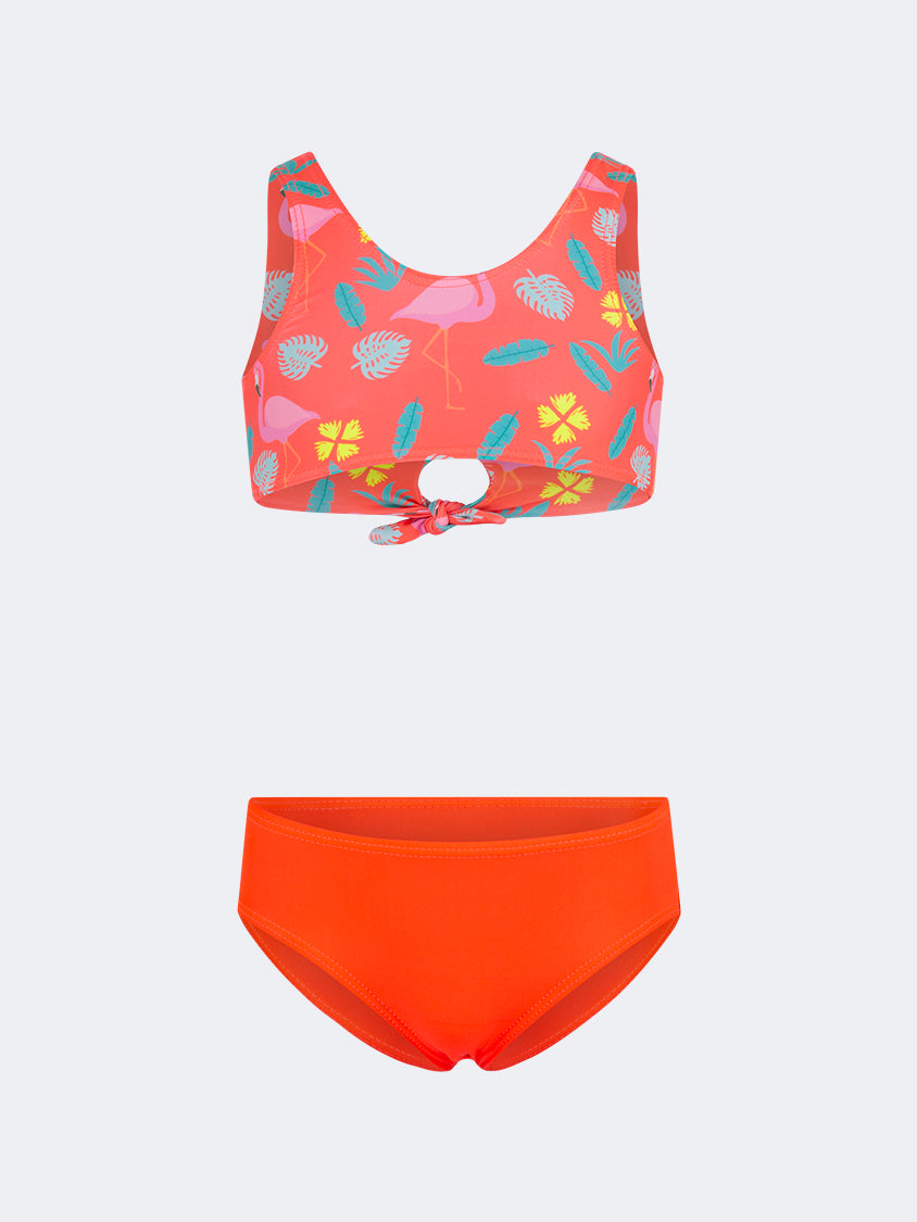 Oil And Gaz Cute Kids-Girls Beach Bikini Set Pink