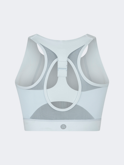 Oil&amp;Gaz Open Back Women Training Longline Bra Blue