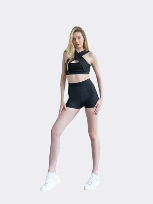 Oil & Gaz Biker Women Lifestyle Short Black