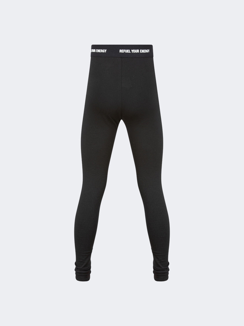 Oil And Gaz Plain Kids-Girls Lifestyle Tight Black