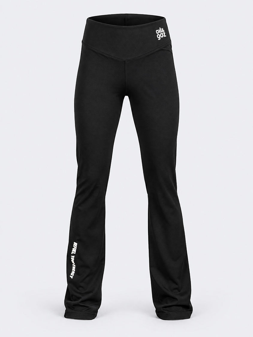 Oil &amp; Gaz Flared Kids-Girls Lifestyle Tight Black
