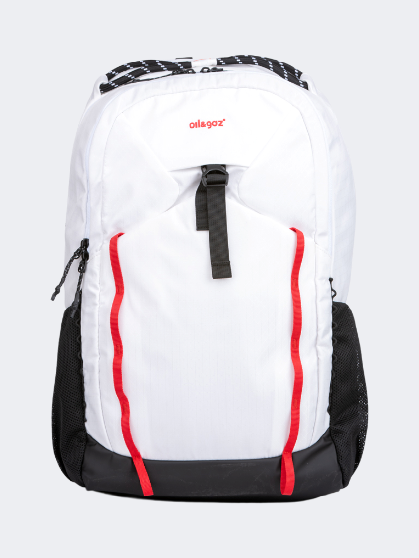 Oil & Gaz Functional Unisex Lifestyle Back Pack White/Orange