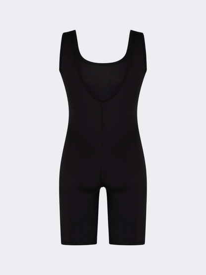 Oil And Gaz Sleeveless Short Women Lifestyle Jumpsuit Black