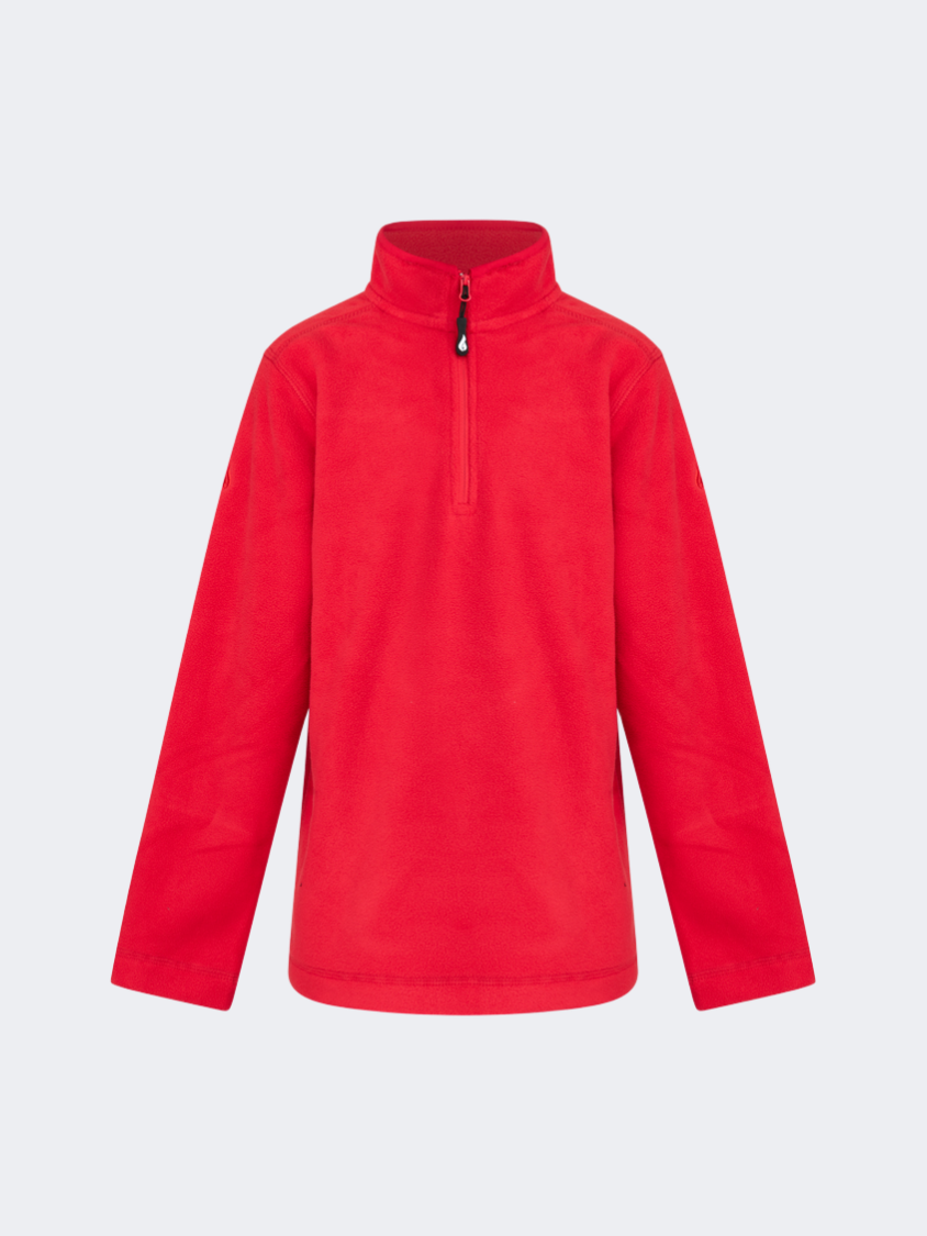 Oil&Gaz Warm Kids-Boys Skiing 1/4 Zip Fleece Red