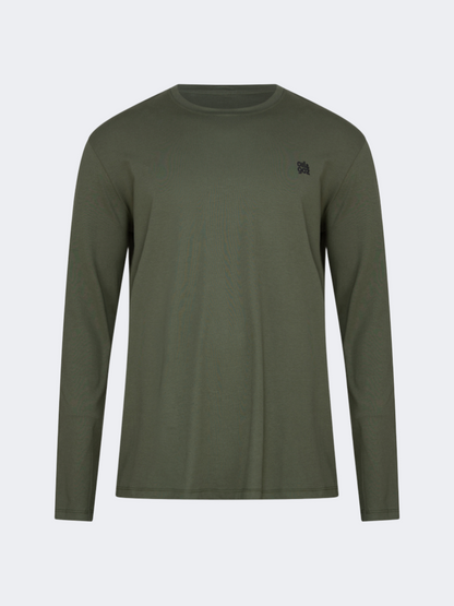 Oil And Gaz Big Size Men Lifestyle Long Sleeve Olive