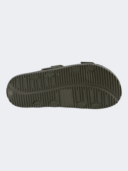 Oil&amp;Gaz Comfortable Men Lifestyle Slide Olive