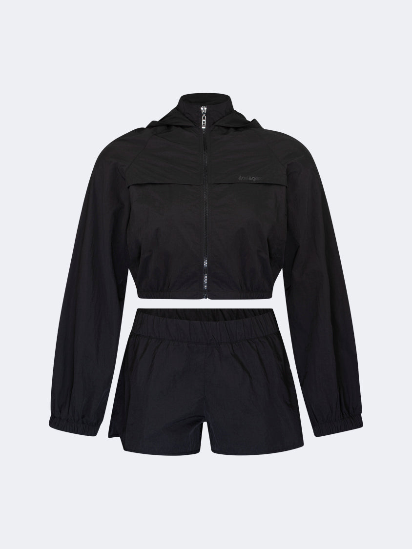 Oil And Gaz Comfortable Women Lifestyle Co Ord Set Black