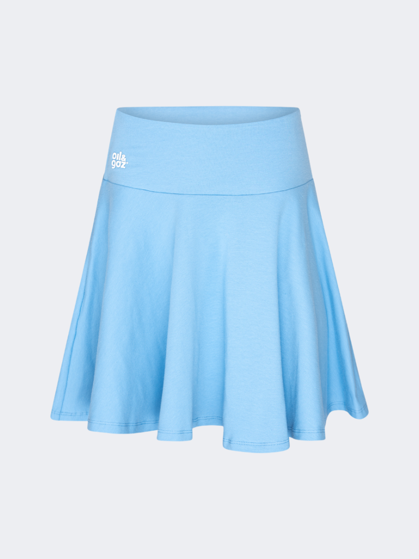 Oil&amp;Gaz Stylish Kids-Girls Lifestyle Wavy Skirt Royal Blue