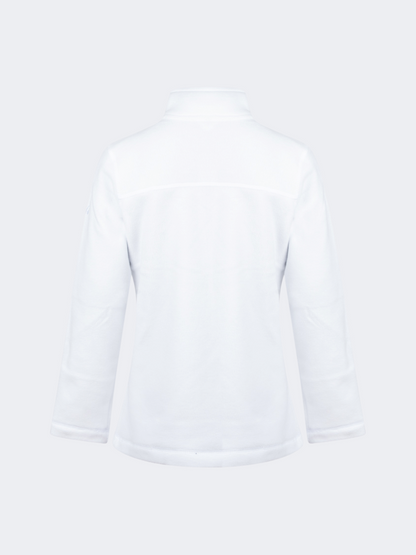 Oil&amp;Gaz Warm Kids-Girls Skiing 1/4 Zip Fleece White