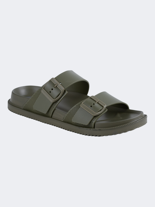 Oil & Gaz Comfortable Men Lifestyle Slide Olive