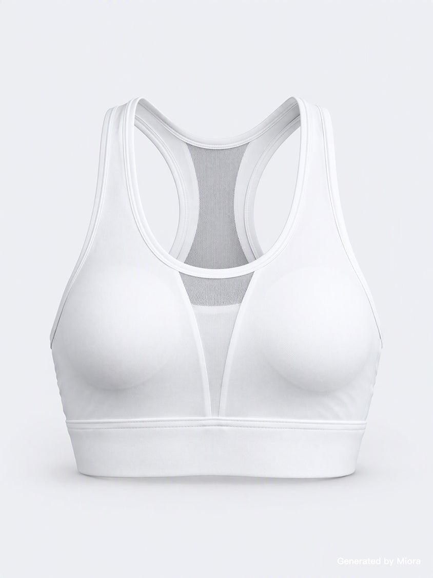 Oil &amp; Gaz Supportive Women Training Sports Bra White
