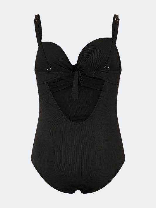 Oil & Gaz Modern Women Beach Over Size Monokini Black