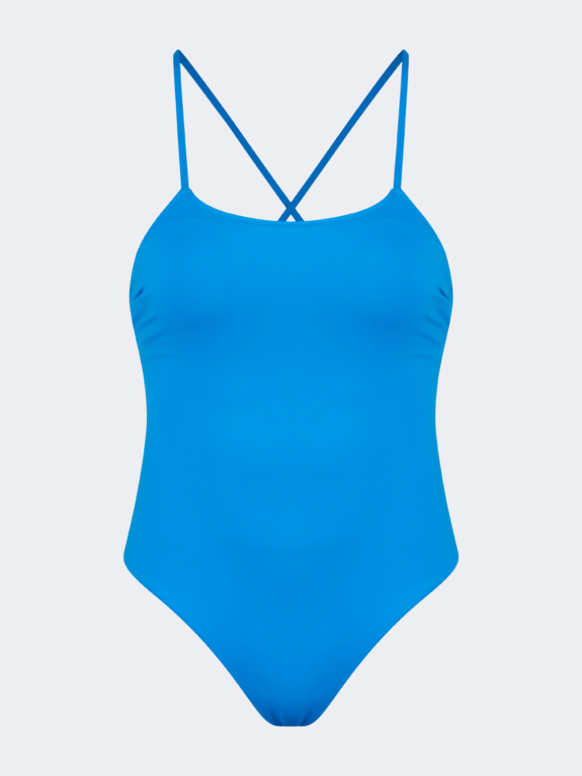 Oil And Gaz Elegant Women Beach Monokini Blue